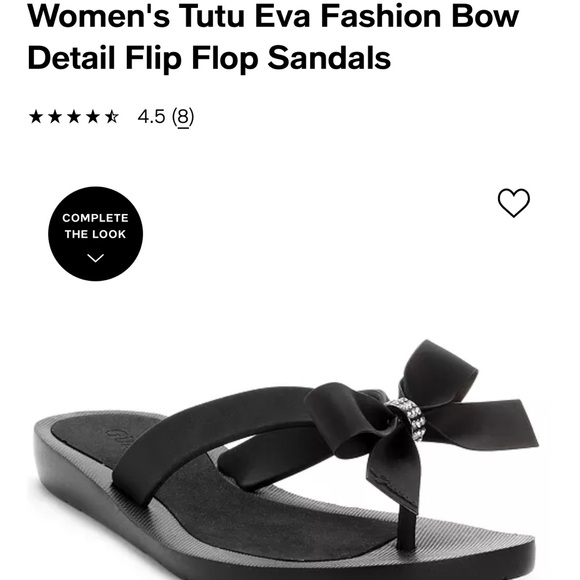 Guess Tutu Eva Fashion Bow Detail Embellished Flip Flops Sandals - Picture 5 of 6